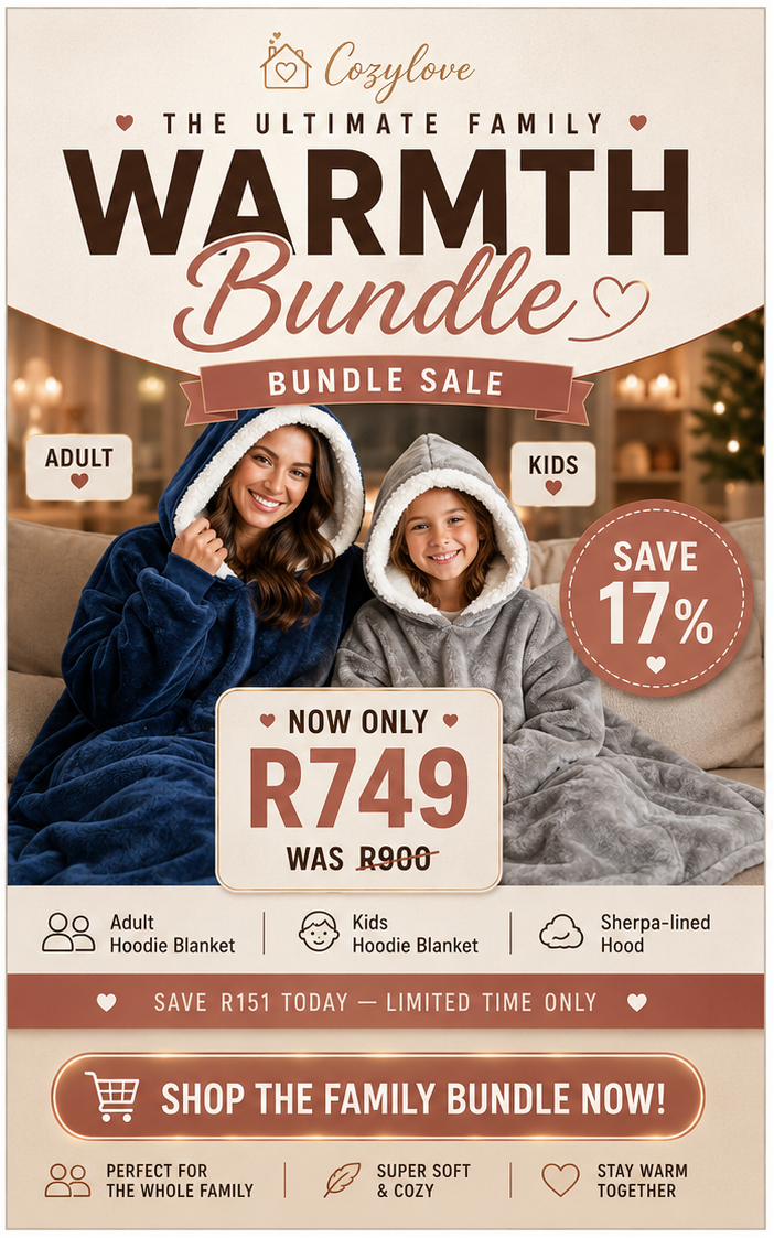 Family Hoodie Blanket Bundle