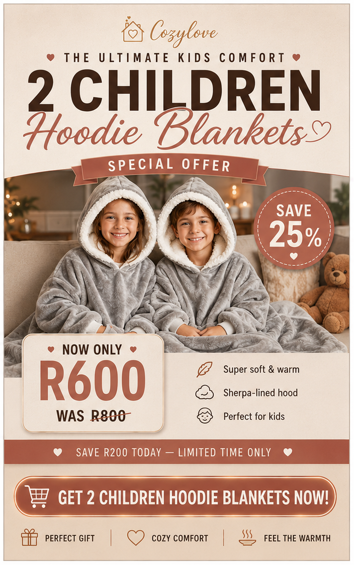 2 Children Hoodie Blankets Post
