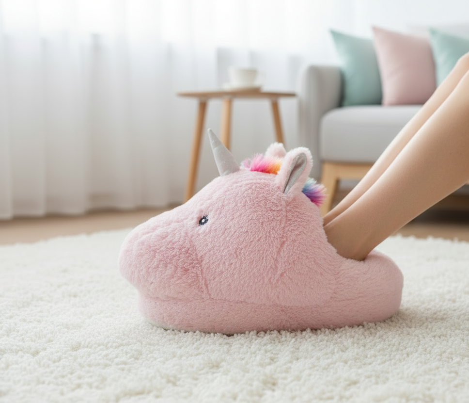 Giant Unicorn Slippers