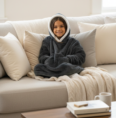 2 Children Hoodie Blankets Post