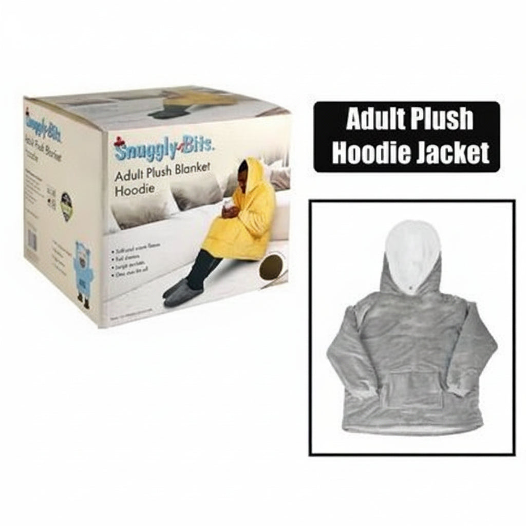 Plush Adult Hoodie Blanket