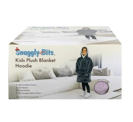 Kids Plush Hoodie Blanket